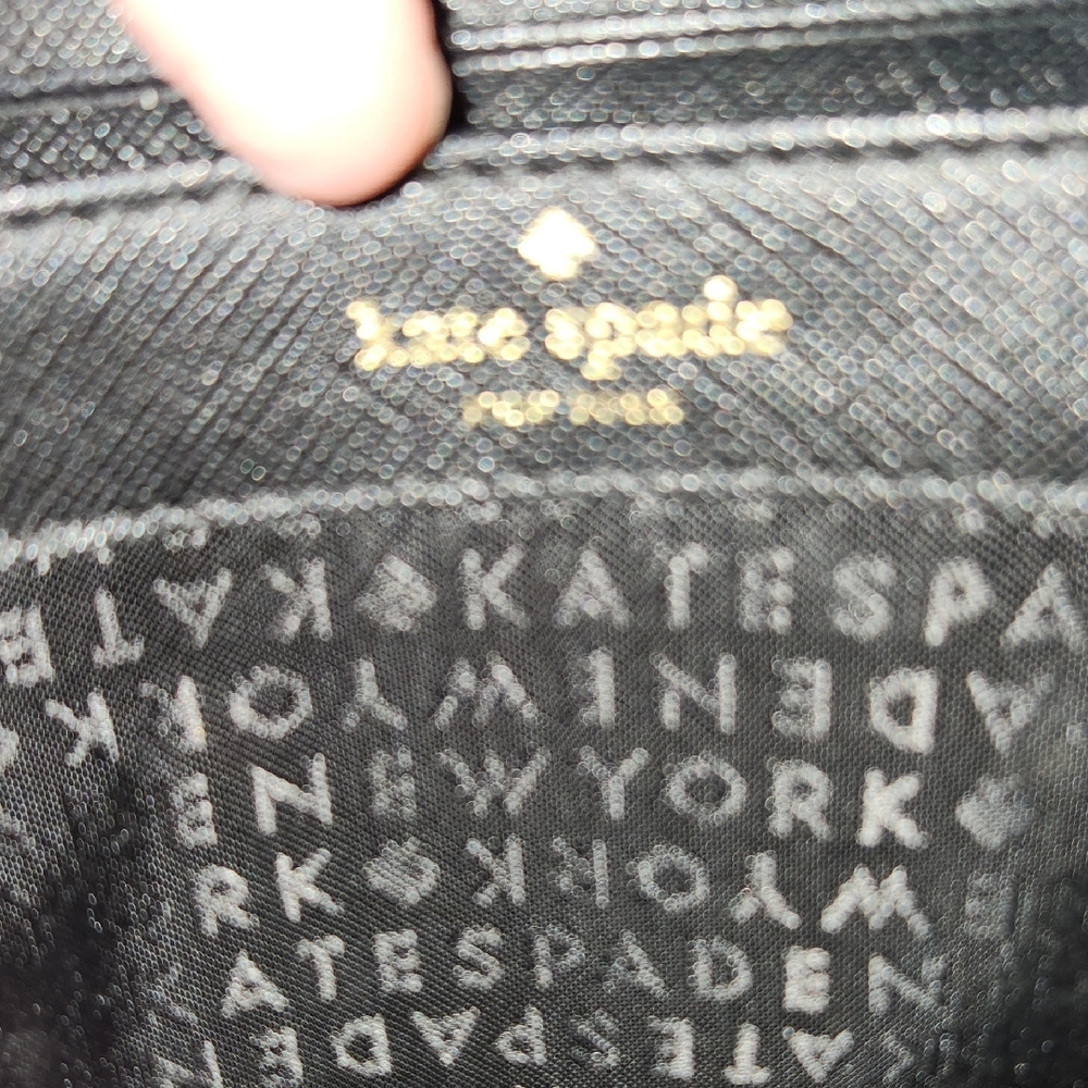Kate Spade Black and Cream Wallet - Picture 7 of 9
